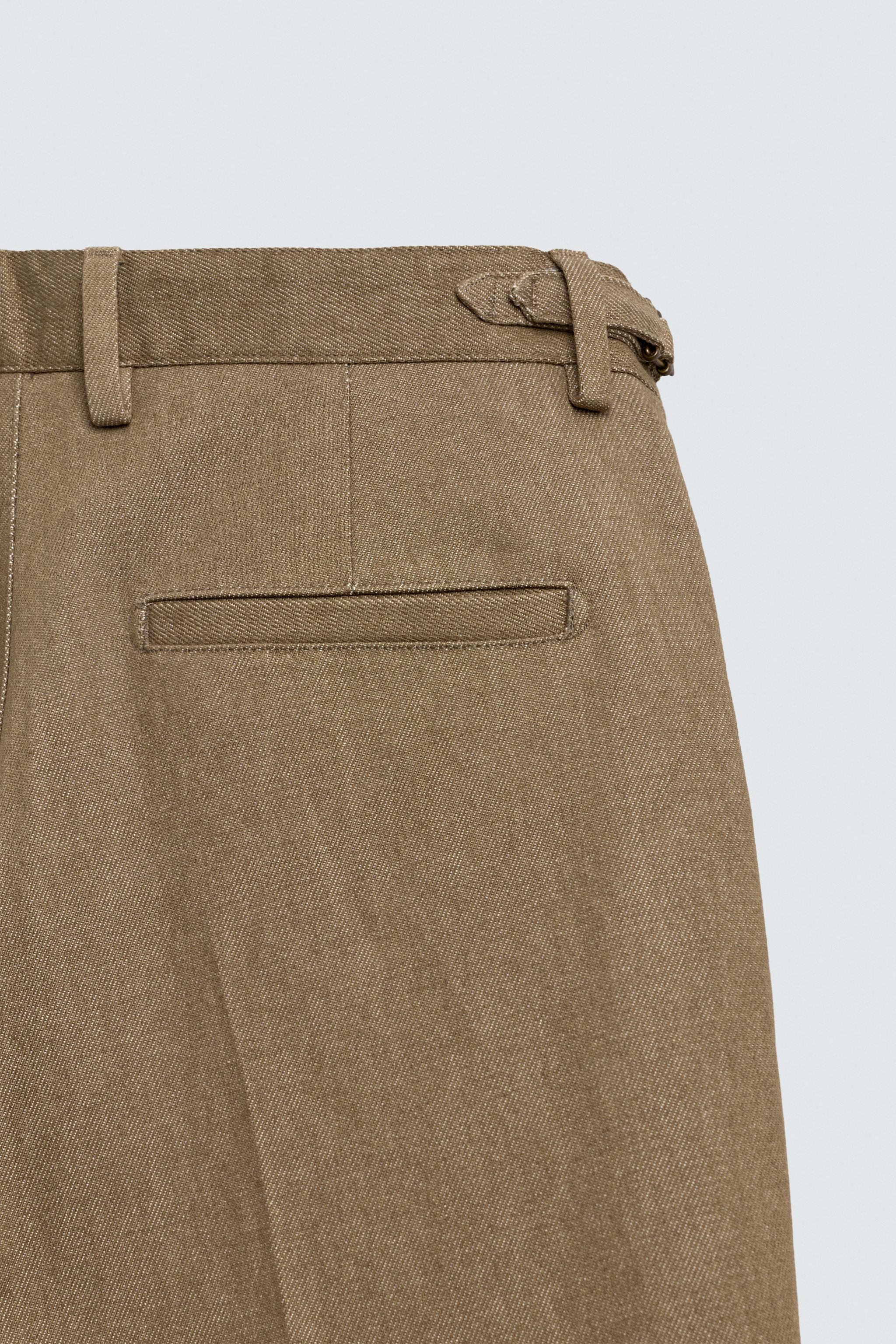 PANTALON STRAIGHT FIT À PASSANTS